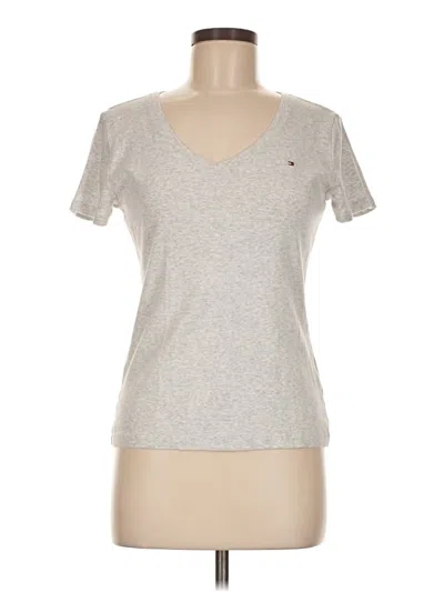 Pre-owned Tommy Hilfiger Short Sleeve T-shirt In Silver