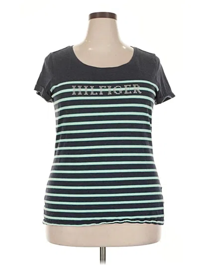 Pre-owned Tommy Hilfiger Short Sleeve T-shirt In Teal