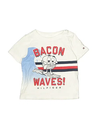 Pre-owned Tommy Hilfiger Kids' Short Sleeve T-shirt In White