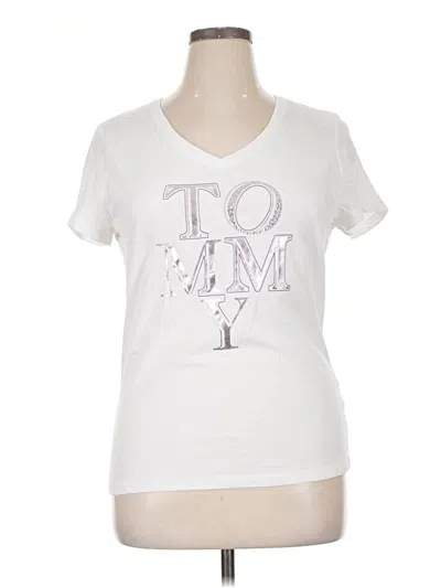 Pre-owned Tommy Hilfiger Short Sleeve T-shirt In White