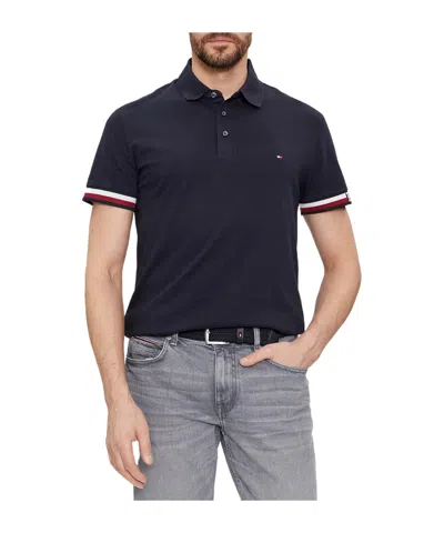 Tommy Hilfiger Short-sleeved Polo Shirt In Black