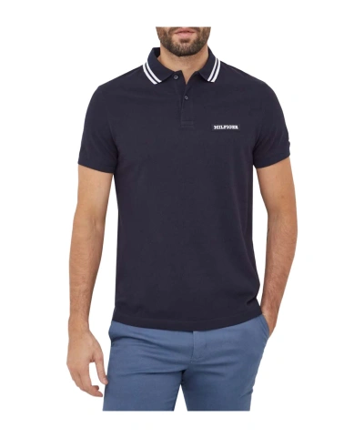 Tommy Hilfiger Short-sleeved Polo Shirt In Black