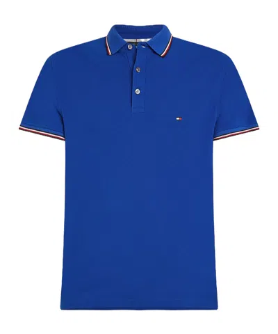 Tommy Hilfiger Short-sleeved Polo Shirt In Blue