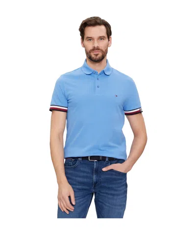 Tommy Hilfiger Short-sleeved Polo Shirt In Blue