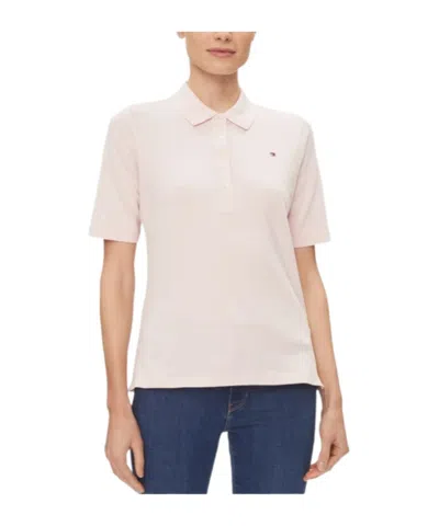 Tommy Hilfiger Short-sleeved Polo Shirt In Pink