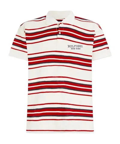 Tommy Hilfiger Short-sleeved Polo Shirt In White