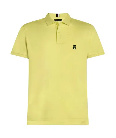 Tommy Hilfiger Short-sleeved Polo Shirt In Yellow