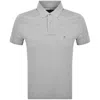 Tommy Hilfiger Short Sleeved Polo T Shirt Grey In Gray
