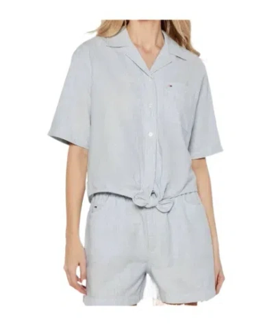 Tommy Hilfiger Short-sleeved Shirt In Blue