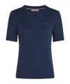 Tommy Hilfiger Cotton Cable Knit Crew Neck