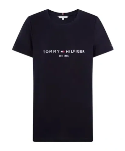 Tommy Hilfiger Organic Cotton T-shirt In Black