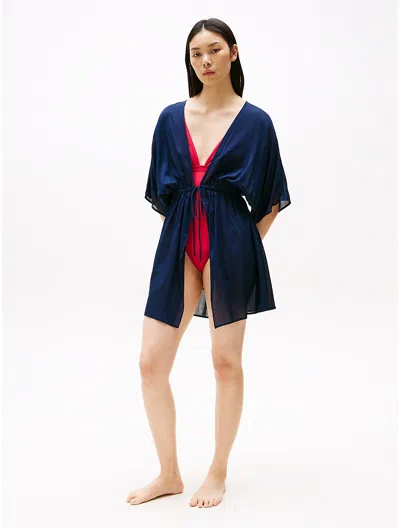 Tommy Hilfiger Short Swim Cover In Dark Night Navy