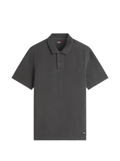 Tommy Hilfiger Short-sleeve Polo Shirt In Gray