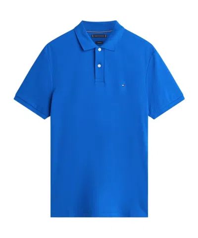 Tommy Hilfiger Short-sleeved Polo Shirt In Blue