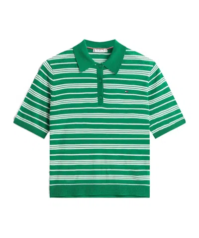 Tommy Hilfiger Short-sleeved Polo Shirt In Green