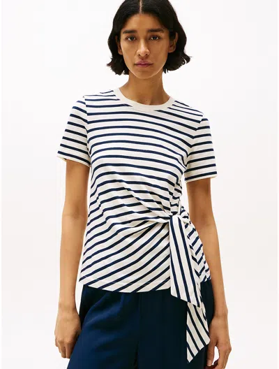 Tommy Hilfiger Side In Calico / Dark Night Navy Stripe
