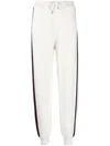 Tommy Hilfiger Side-stripe Cotton Track Pants In White