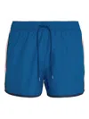 Tommy Hilfiger Side-stripe Swim Short In Blue