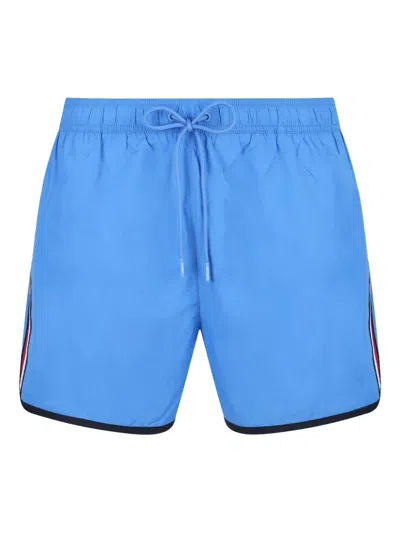 Tommy Hilfiger Side-stripe Swim Shorts In Blau