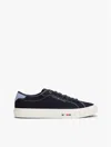 Tommy Hilfiger Signature Canvas Sneaker In Black
