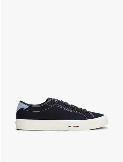 Tommy Hilfiger Signature Canvas Sneaker In Black