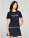 Tommy Hilfiger Signature Crewneck T In Navy