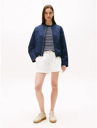 Tommy Hilfiger Signature Flag Sweatshort In Sand