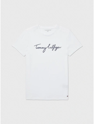 Tommy Hilfiger Signature Graphic T In Fresh White