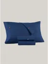 Tommy Hilfiger Signature Solid Dark Blue Pillowcase Set