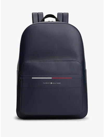 Tommy Hilfiger Signature Stripe Backpack In Blue