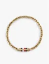 Tommy Hilfiger Signature Stripe Chain Link Bracelet In Gold
