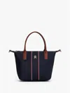 Tommy Hilfiger Signature Stripe Mini Tote Bag In Blue