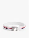 Tommy Hilfiger Signature Stripe Silicone Bracelet In White