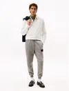 Tommy Hilfiger Signature Stripe Sweatpant In Gray