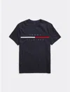 Tommy Hilfiger Hilfiger Chest Insert Mens T-shirt In Sky Captain
