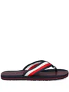 Tommy Hilfiger Signature Tape Flip-flops In 红色
