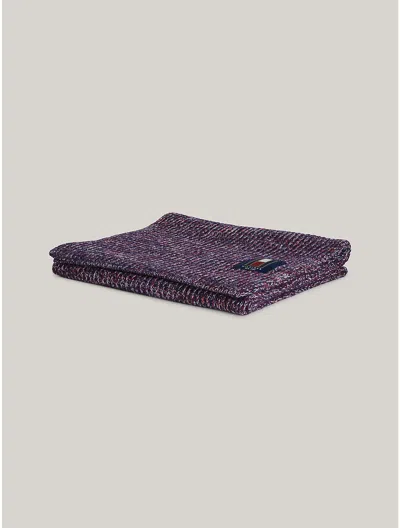 Tommy Hilfiger Signature Thread Scarf In Space Blue