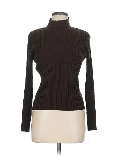 Pre-owned Tommy Hilfiger Silk Pullover Sweater In Brown