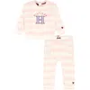 Tommy Hilfiger Silky Faux Shearling Pullover & Leggings Set In Pink