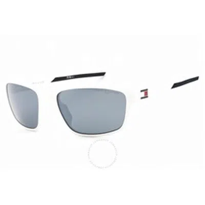 Tommy Hilfiger Silver Wrap Men's Sunglasses Th 1978/s 06ht/ti 60 In White