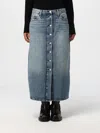 Tommy Hilfiger High-rise Mid-length Denim Skirt In Denim