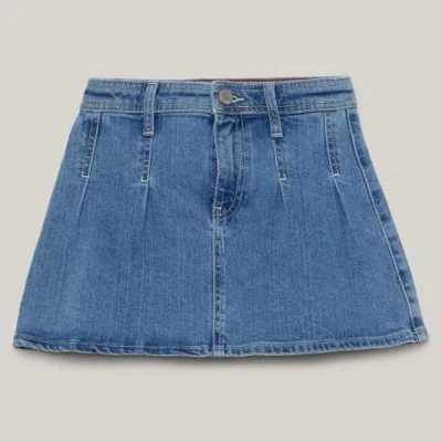 Tommy Hilfiger Kids' Skirts Girl  Kg0kg07762 Pleated Denim Denim In Blue