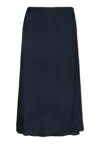 Tommy Hilfiger Skirts Vis Crepe Solid Midi Skirt In Blu