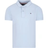 TOMMY HILFIGER SKY BLUE POLO SHIRT FOR BOY WITH LOGO