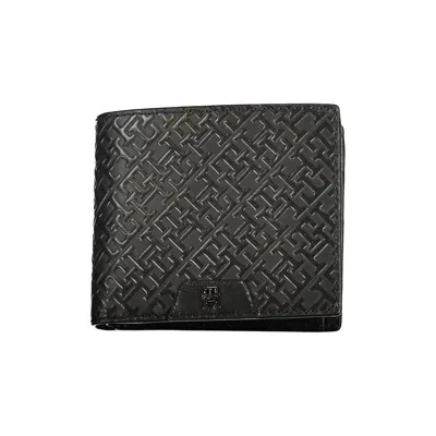 Tommy Hilfiger Sleek Bifold Leather Wallet With Coin Purse In Grey