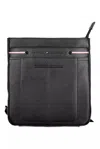 Tommy Hilfiger Sleek Black Shoulder Bag With Contrasting Details