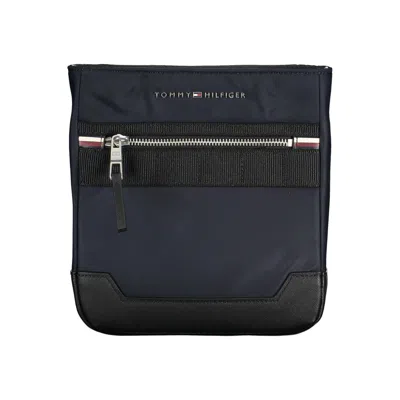 Tommy Hilfiger Sleek Blue Shoulder Bag With Contrasting Details
