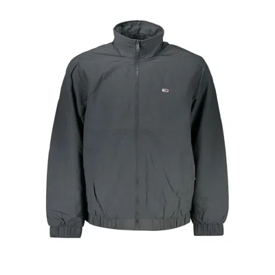 TOMMY HILFIGER SLEEK GRAY RECYCLED NYLON JACKET