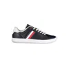 Tommy Hilfiger Sleek Blue Lace-up Sneakers With Contrast Details