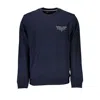 Tommy Hilfiger Sleek Organic Cotton Crew Neck Sweater In Blue